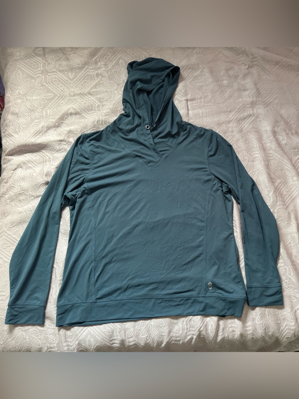 Free Country Women’s Teal Hooded Performance Pullover
